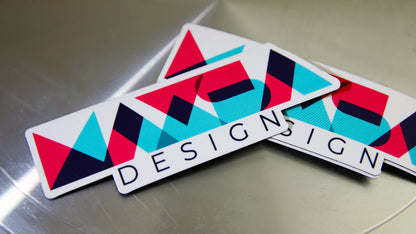Die cut magnet with maxsa design logo