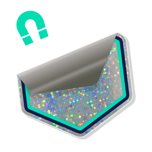 Glitter magnet product icon