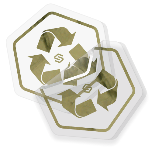 Foiled eco-gold stickers product icon