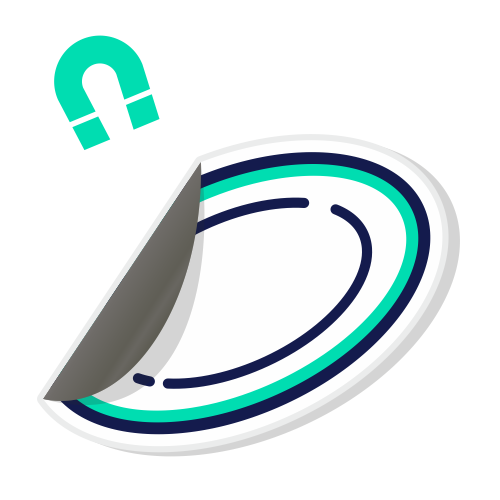Oval magnet product icon