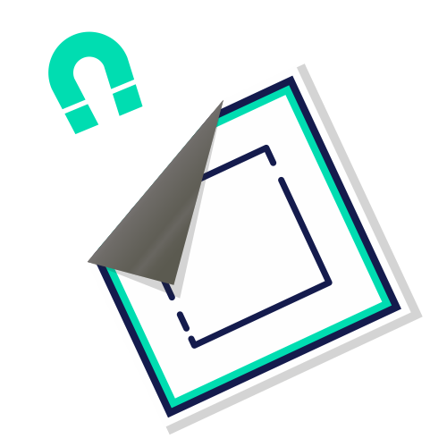 Square magnet product icon