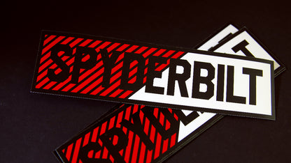 Rectangle bumper magnet with sypderbilt logo