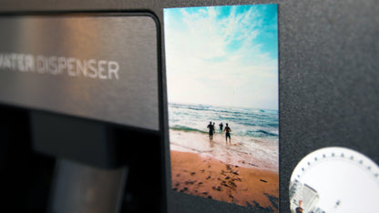 Rectangle magnet with beach photo