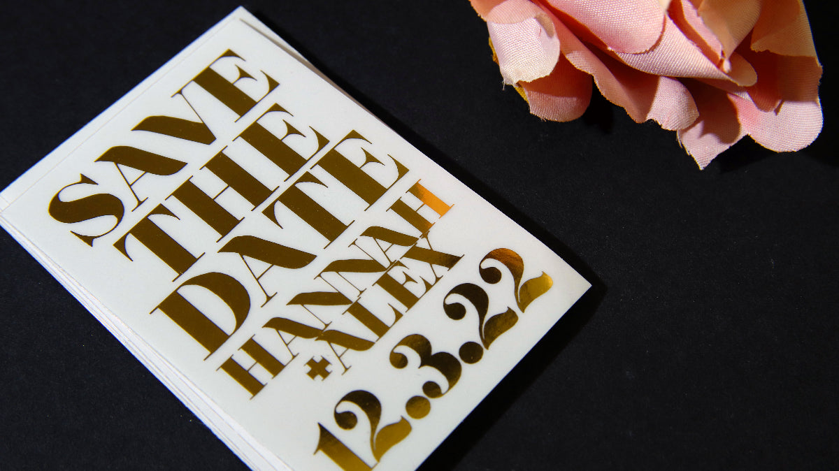 Gold Foil Stickers - Free US Shipping