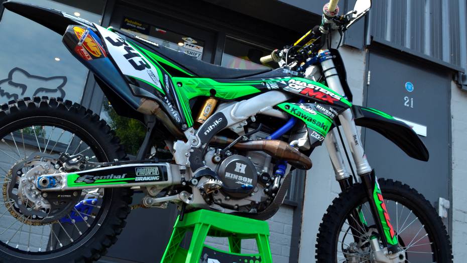 Masters of MX dirtbike with custom graphics