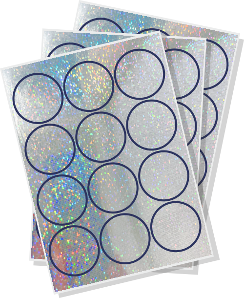 Blank labels category glitter icon