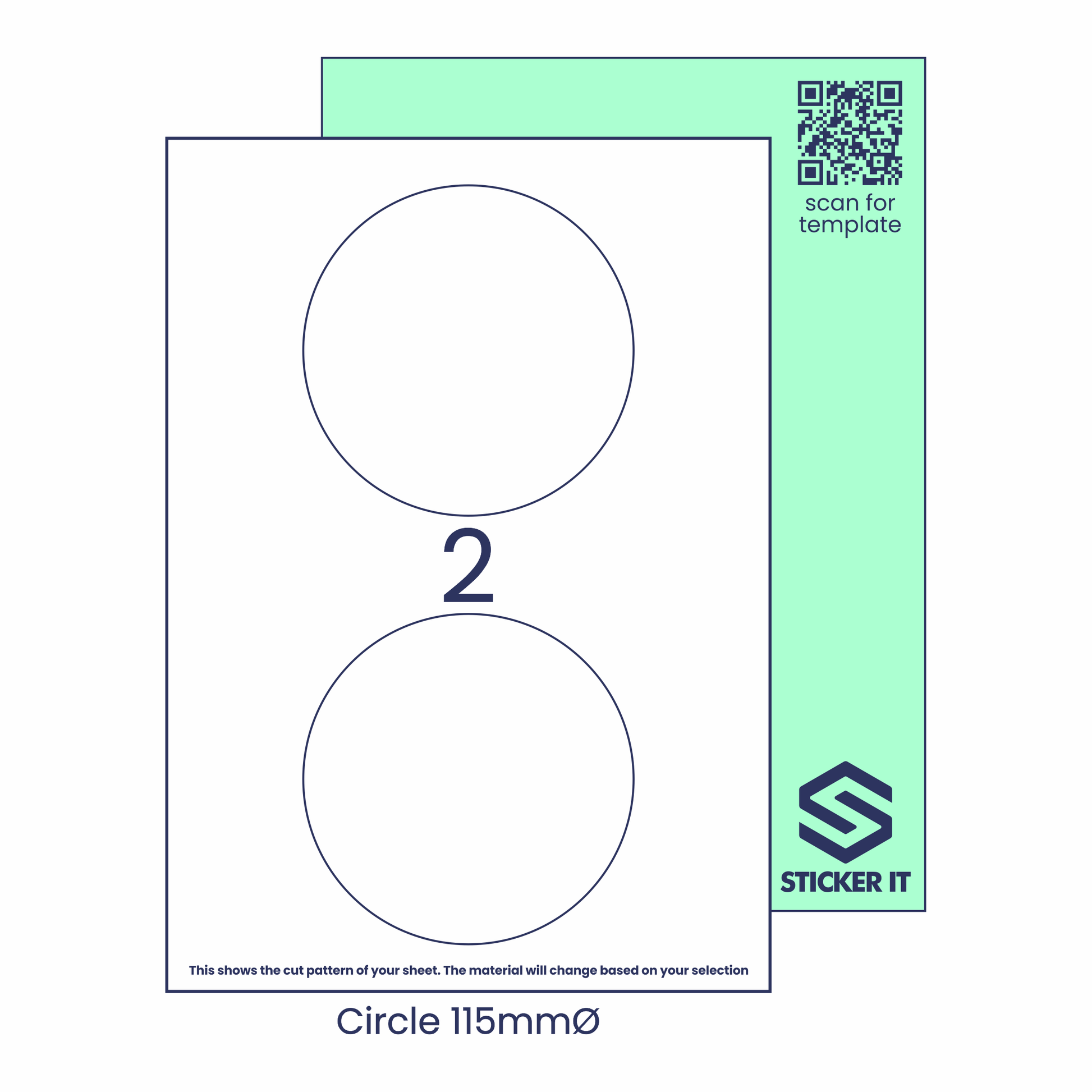 Blank labels circle 115 2 image
