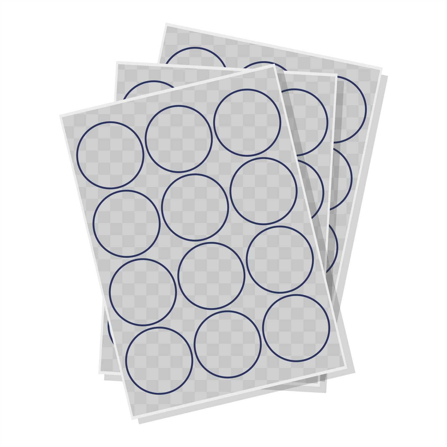 Blank labels clear vinyl image