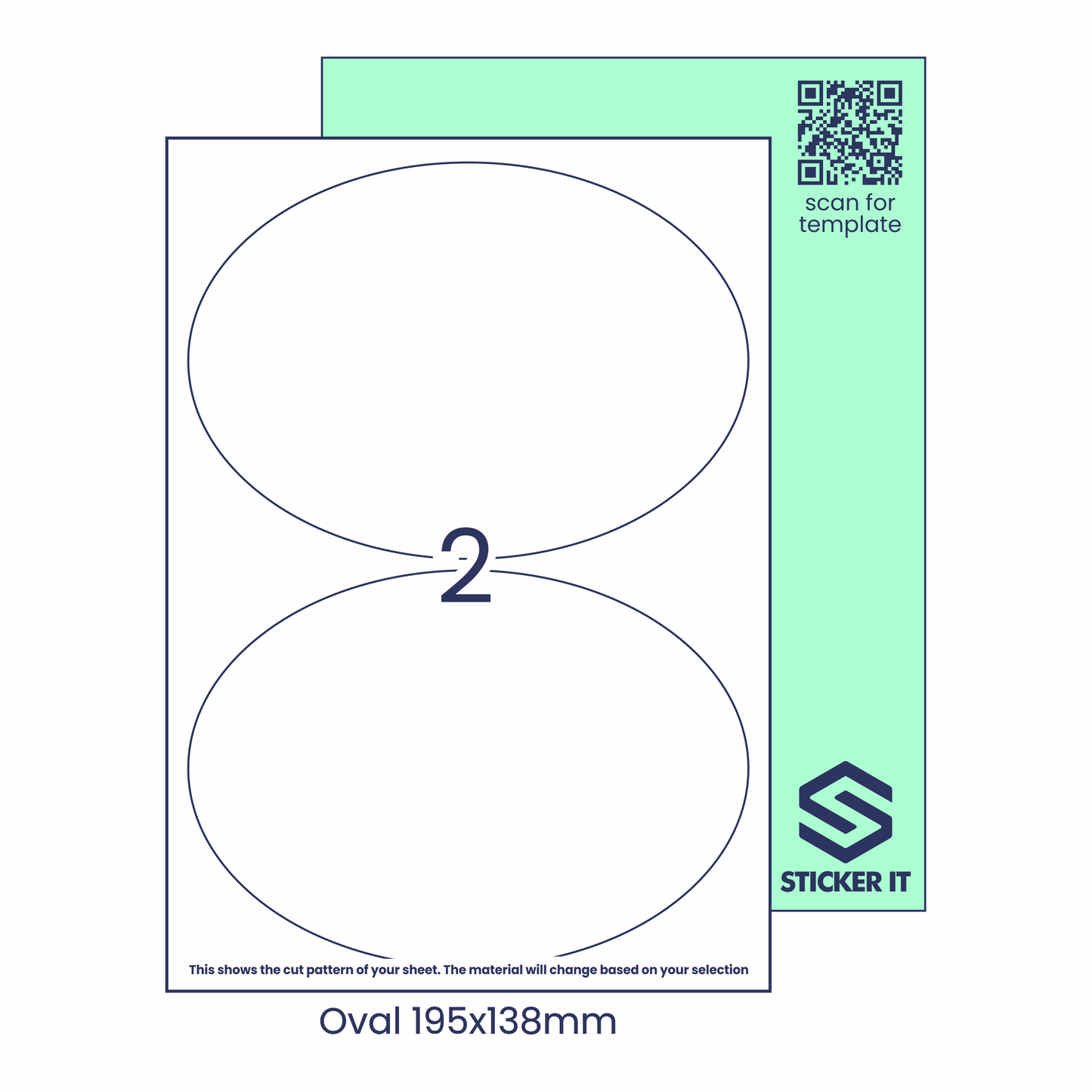 Blank labels oval 195x138 2 image
