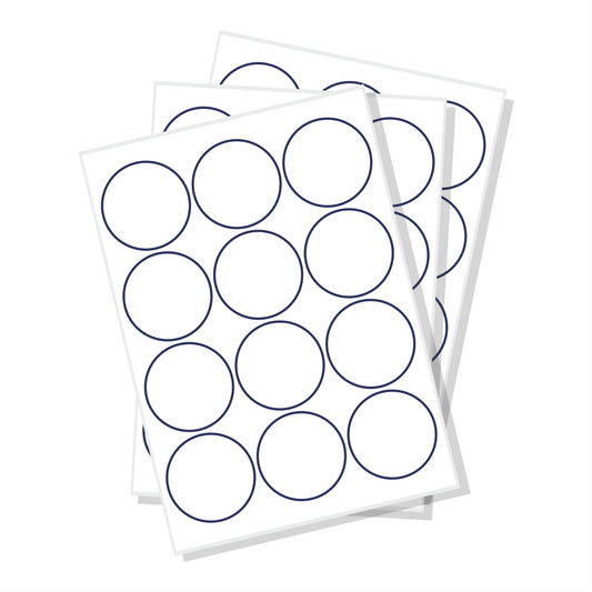 Blank labels white vinyl image