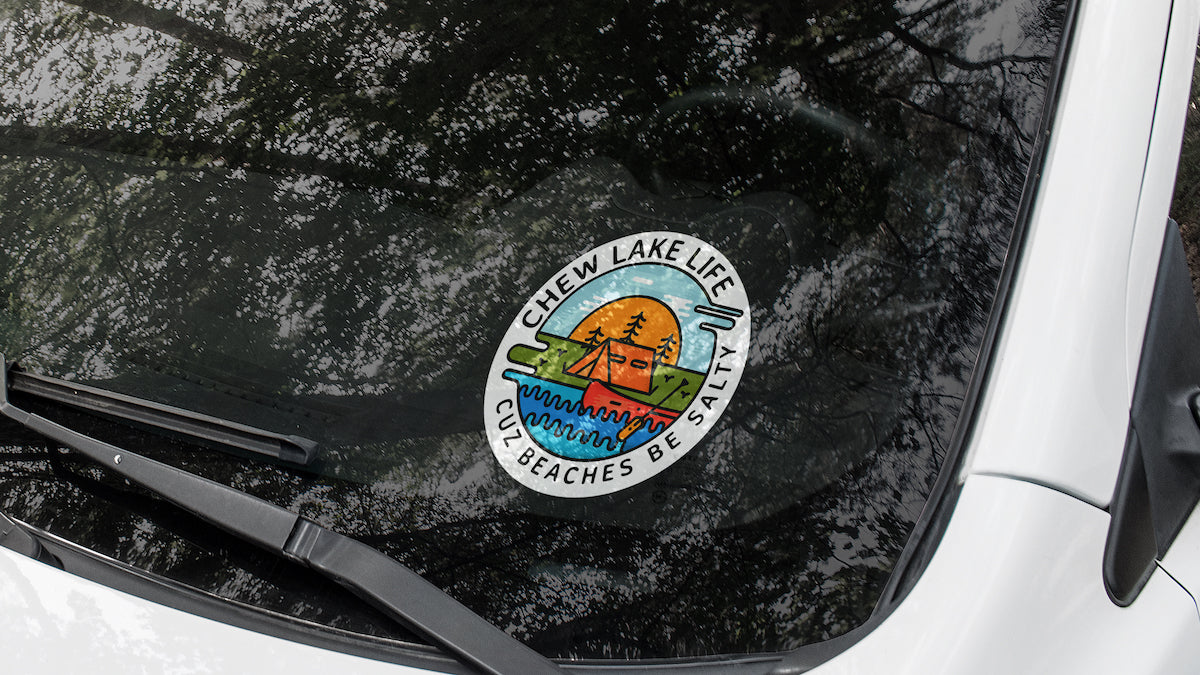 Chew Lake lifetime membership car window sticker