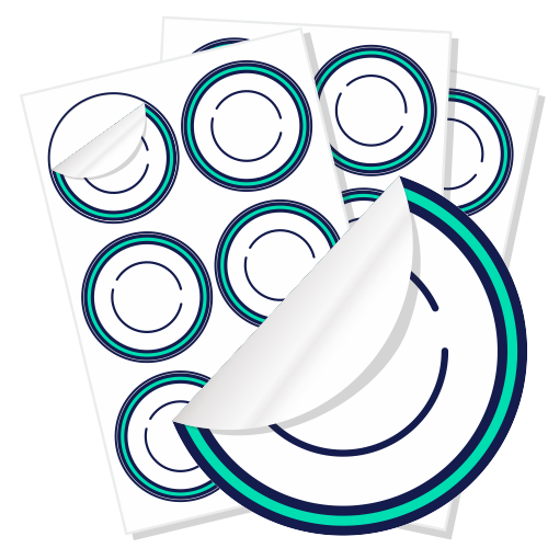 Circle labels product icon