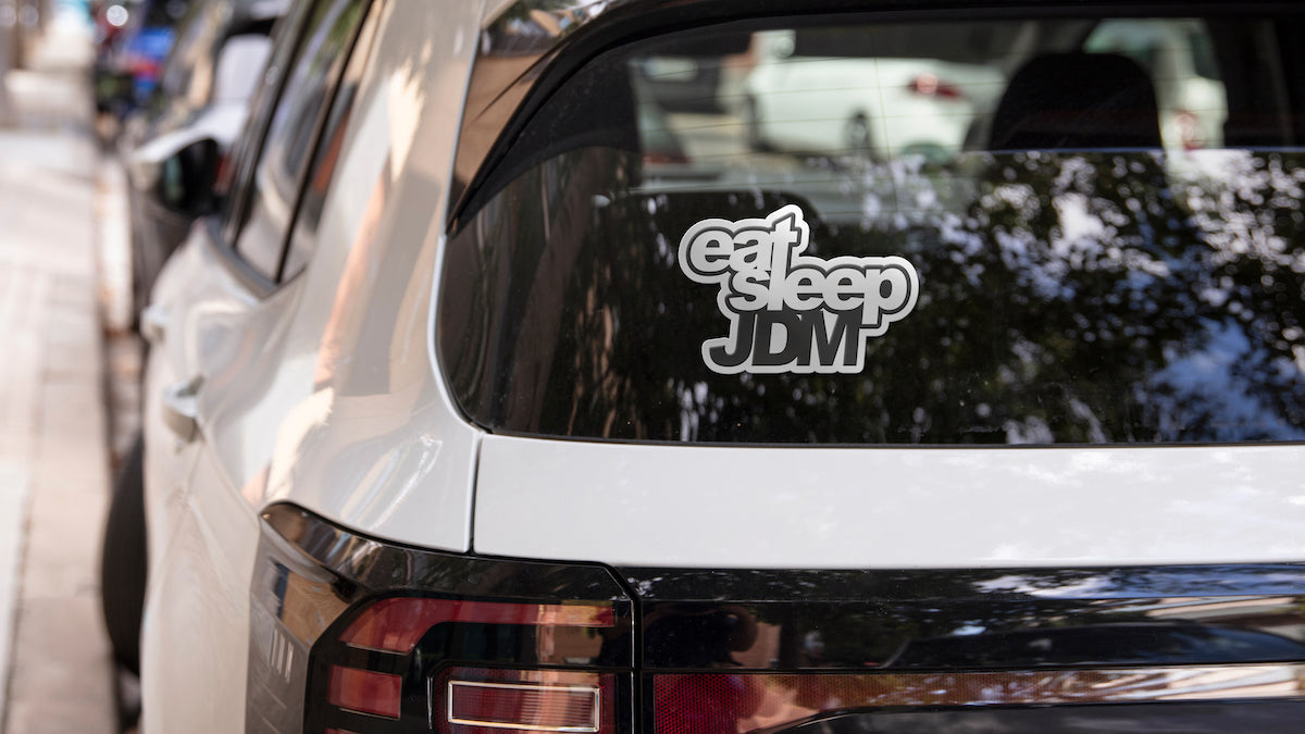 Eat Sleep JDM car club sticker