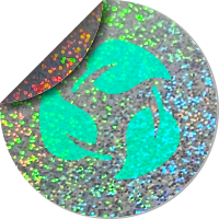 Eco-friendly glitter material icon