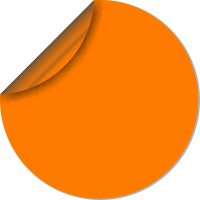 Fluorescent orange material icon