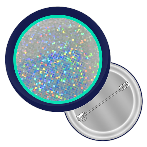 Glitter button badge product icon