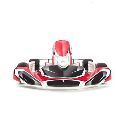 Meteor Red Kart Graphics Kit Front Low View