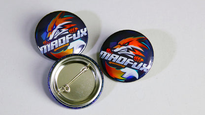Maxfox Gaming logo 37mm (1.5 inch) holographic button badge