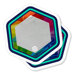 Mirror silver stickers product icon