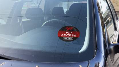 MP VIP Access car pass car window sticker