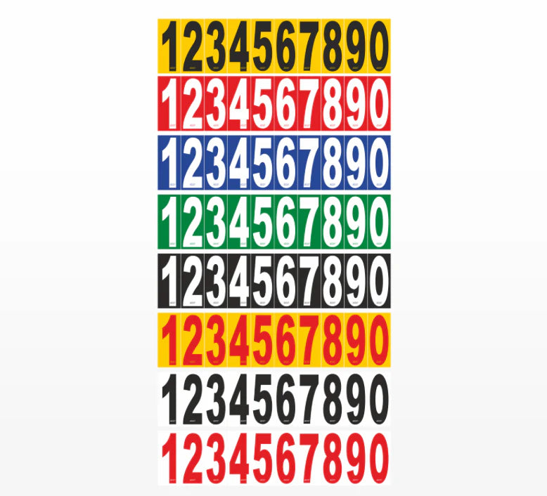 Race number stickers (x10 Pack)