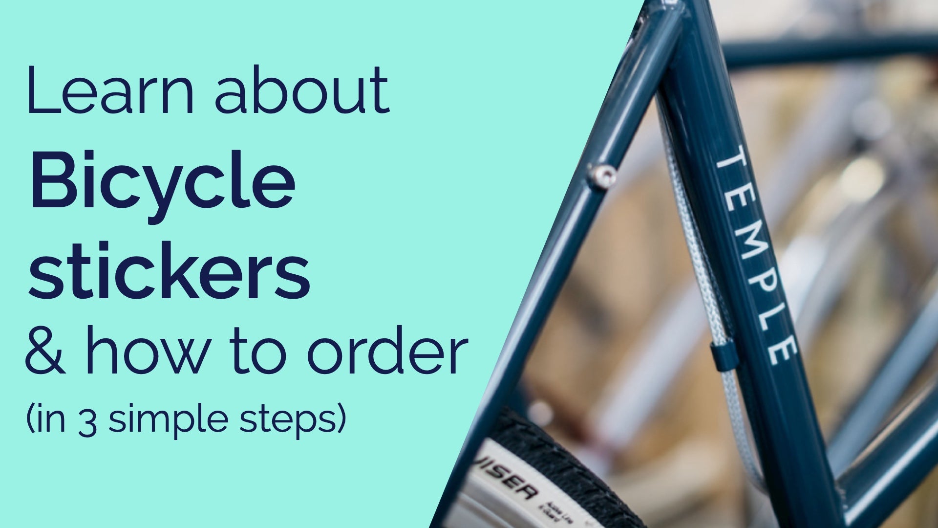 Charger la vidéo : A video explaining what bicycle stickers are and how to order them