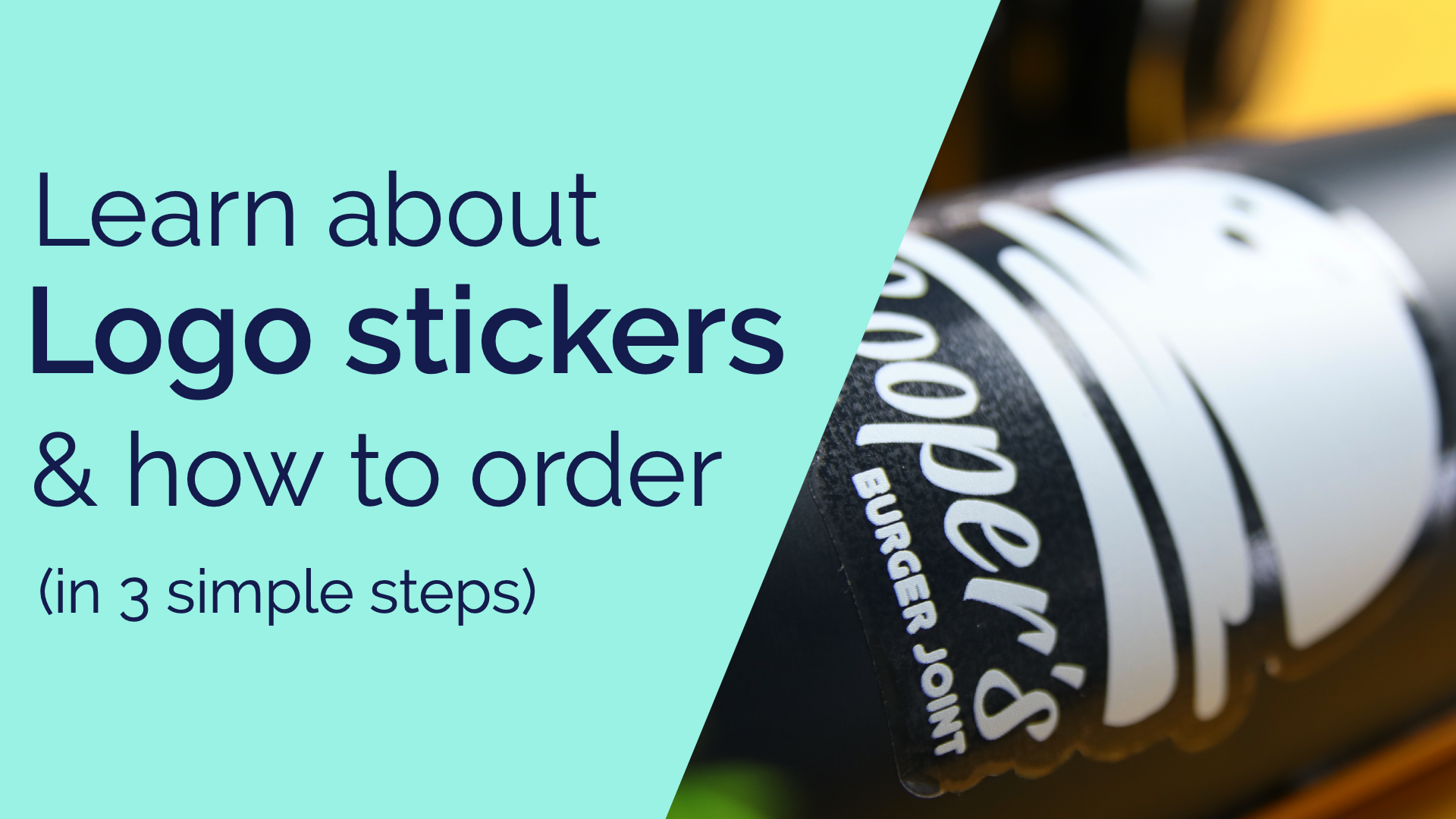 Charger la vidéo : A video explaining what logo stickers are and how to order them