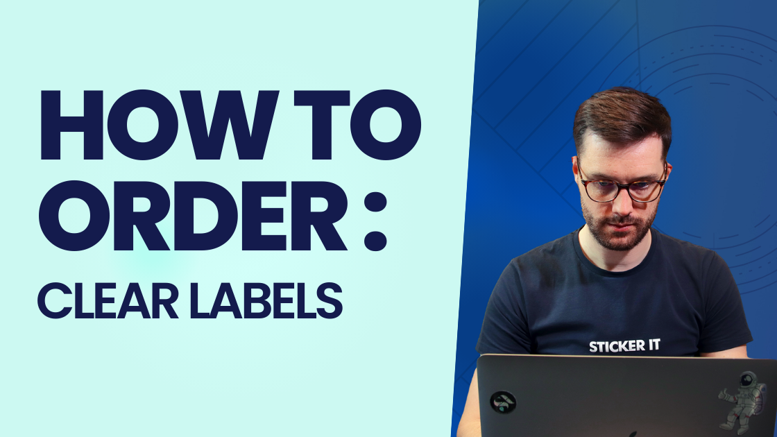 Load video: A video explaining what clear vinyl labels are and how to order them
