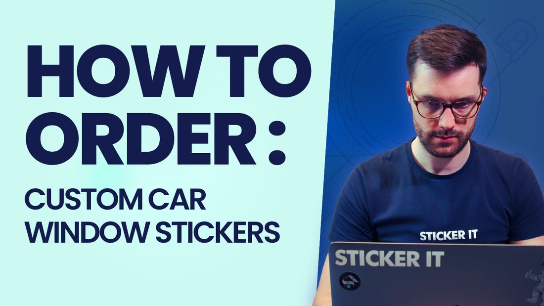 A video showing how to order custom car window stickers