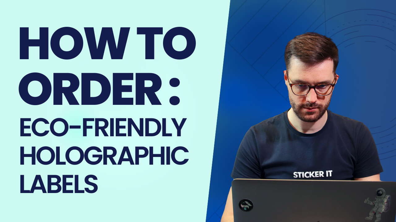Video laden: How to order eco-friendly holographic labels video