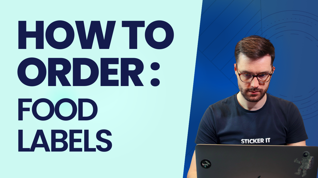 Load video: How to order food labels video
