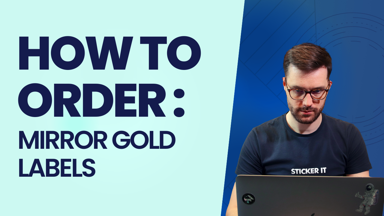 Charger la vidéo : How to order mirror-gold labels video