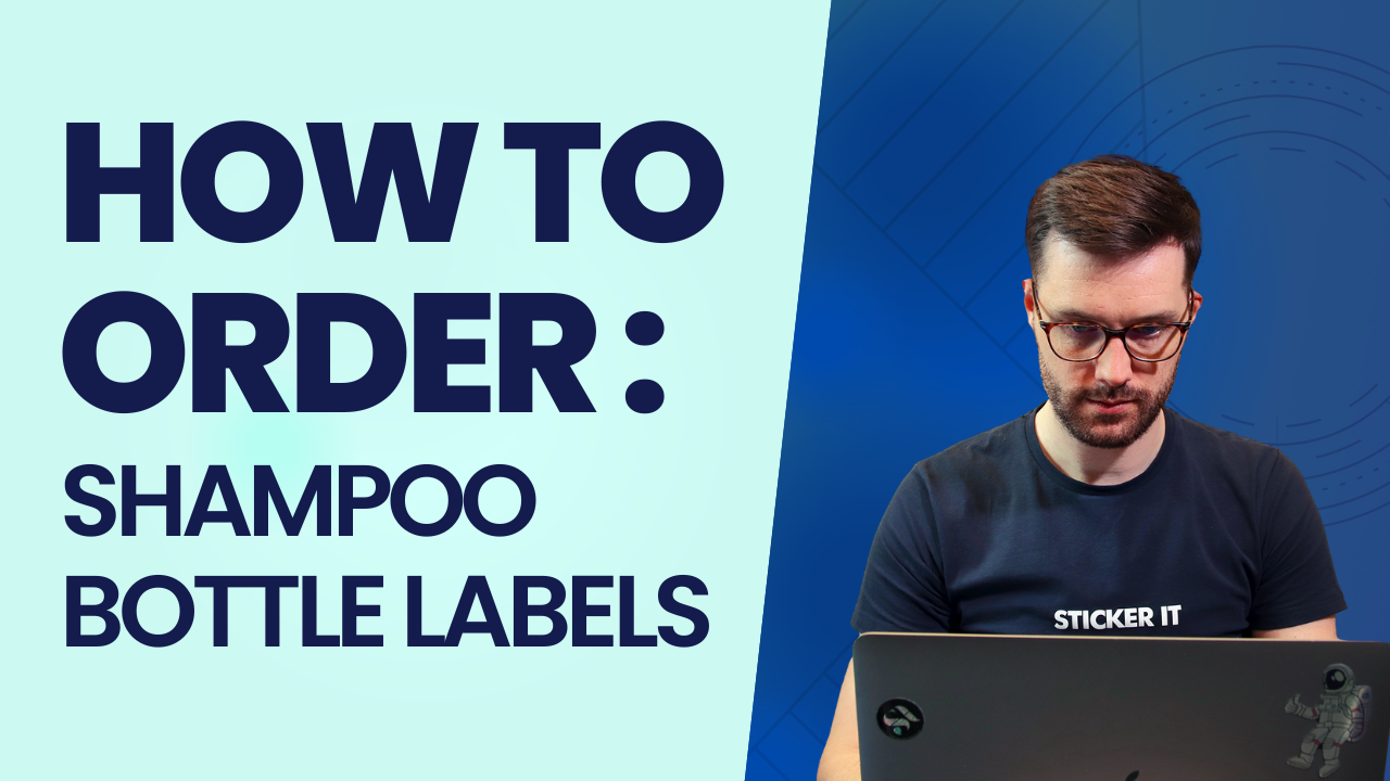 Load video: How to order shampoo bottle labels video