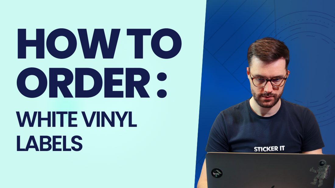 A video explaining what white vinyl labels are and how to order them