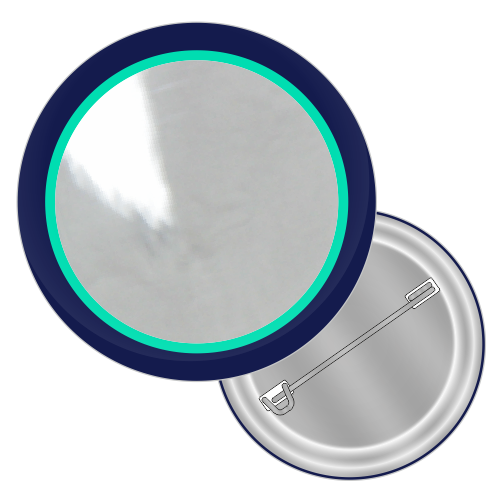 Silver button badge product icon