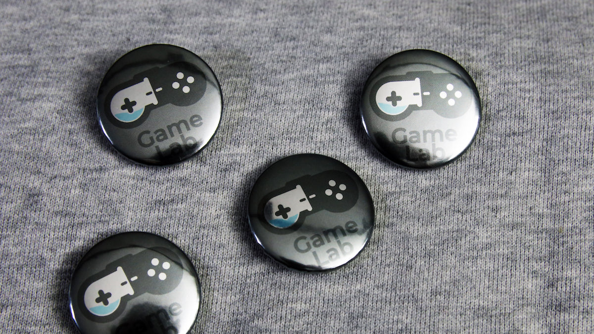 Silver Game Lab logo buttons