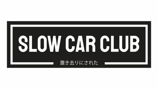Slow car club car club sticker design