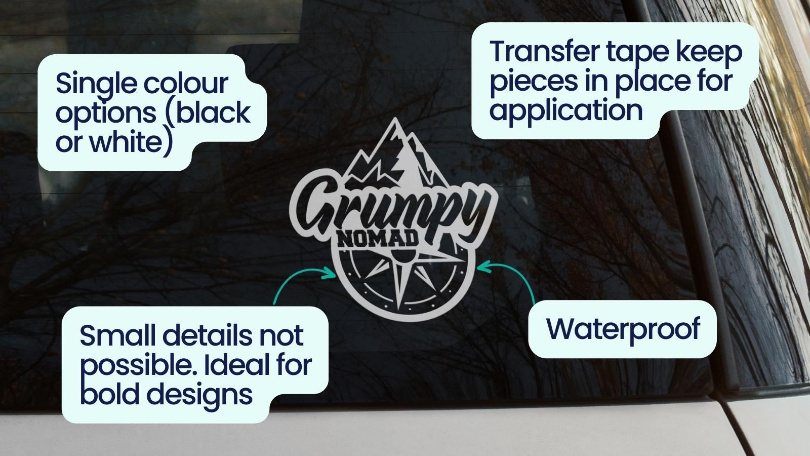 what is a custom car transfer sticker