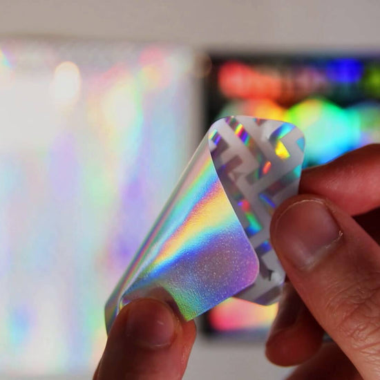 A short video showing what holographic labels are