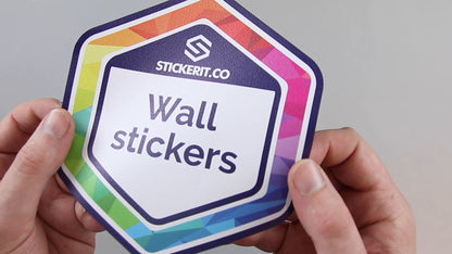 A short video showing what wall stickers are