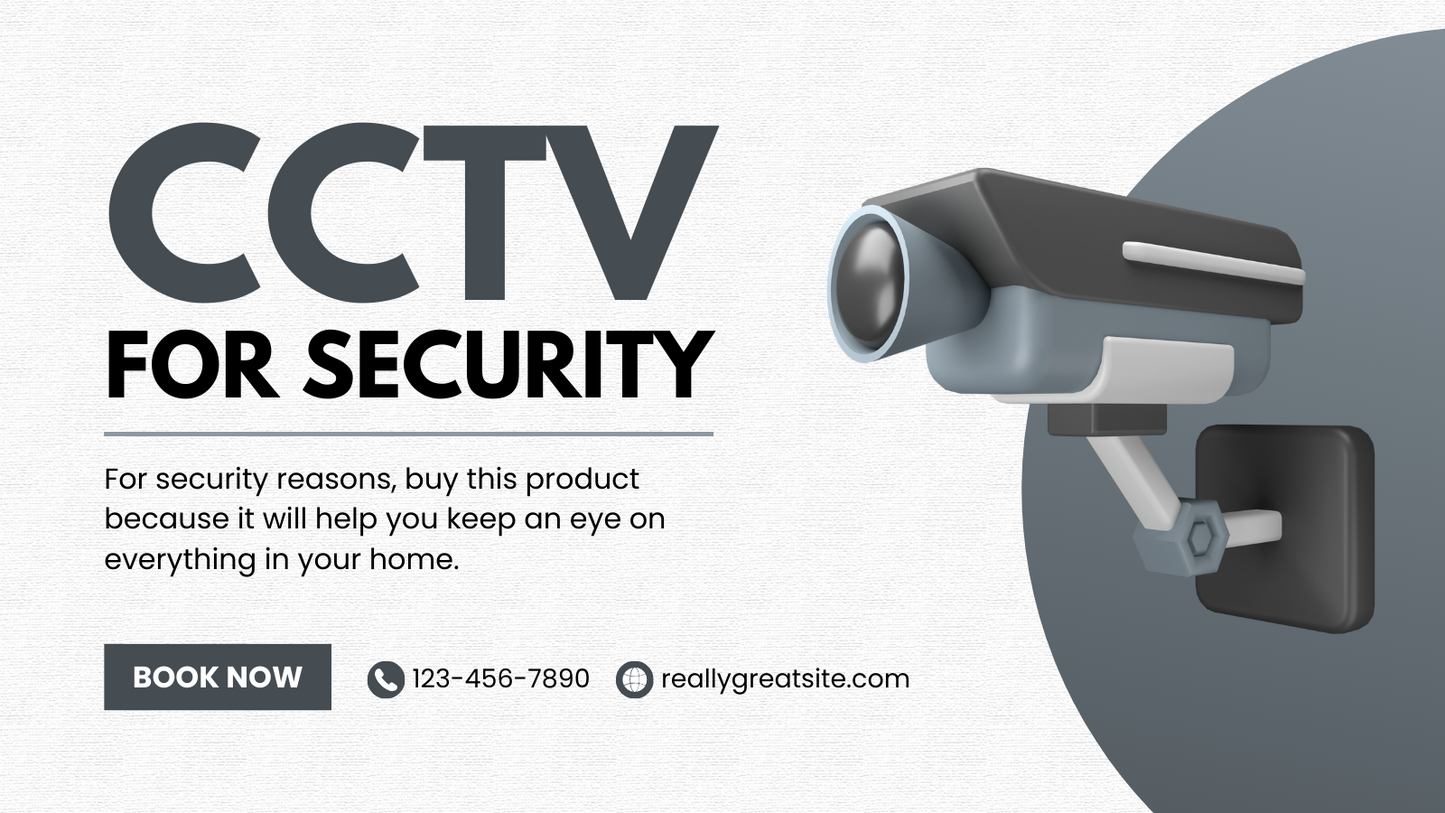 CCTV for security safety label design